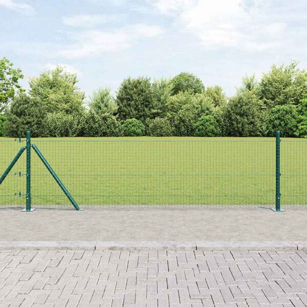 vidaXL Palo della recinzione Verde 100 x 0,4 m (rete 25 x 25 mm)