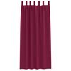 vidaXL Tende Blackout con Anelli 2 pcs Rosso Vino 245 x 140 cm