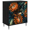 vidaXL Cassettiera LOCHEM Stampa arancione 66 x 36,5 x 76 cm