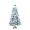vidaXL Albero di Natale Artificiale con Rami Pieghevoli Bianco 120 cm