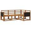 vidaXL Set di divani da esterno 4 pcs Naturale
