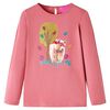 vidaXL Maglietta da Bambina a Maniche Lunghe Rosa Antico 128