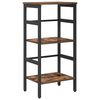 vidaXL Libreria Rovere fum&eacute; 40 x 29,5 x 81 cm Legno multistrato