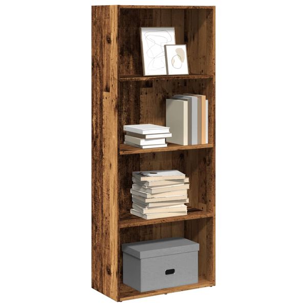 vidaXL Libreria Legno Antico 60x30x152 cm in Legno Multistrato