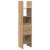 vidaXL Armadio per Libri 2 livelli 40 x 35 x 180 cm Legno multistrato