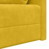 vidaXL Divano-letto da pavimento 200cm Giallo Velluto