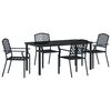 vidaXL Set da Pranzo per Giardino 5 pz Antracite