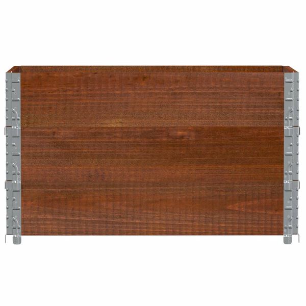 vidaXL Fioriera da Giardino Marrone 100x50 cm Legno Massello di Pino