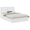 vidaXL Letto con Contenitore Bianco 140 x 200 cm Legno multistrato