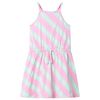 vidaXL Abito da Bambina con Coulisse Senza Maniche Rosa 104