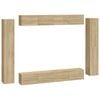 vidaXL Set Mobili Porta TV 8pz Rovere Sonoma in Legno Multistrato
