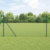 vidaXL Palo della recinzione Verde 10 x 1,5 m (maglia 40 x 40 mm)
