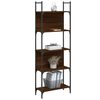 vidaXL Libreria Rovere Marrone 155,5x24x166,5 cm in Legno Multistrato