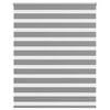 vidaXL Tenda a rullo zebra 120,9x175 cm Larghezza tessuto 116,7 cm grigio