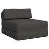 vidaXL Divano Letto Pieghevole Grigio Scuro 60 x 70 x 41 cm Tessuto
