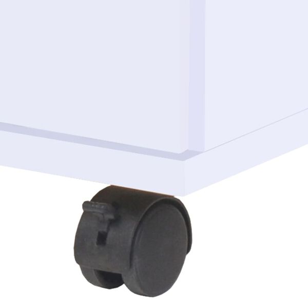 vidaXL Cassettiera 33x45x60 cm Bianca