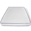 vidaXL Letto con Materasso Memory Foam Bianco in Similpelle 140x200 cm