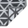 vidaXL Tappeto da Esterni ARAKIL Nero 120x180 cm in PP