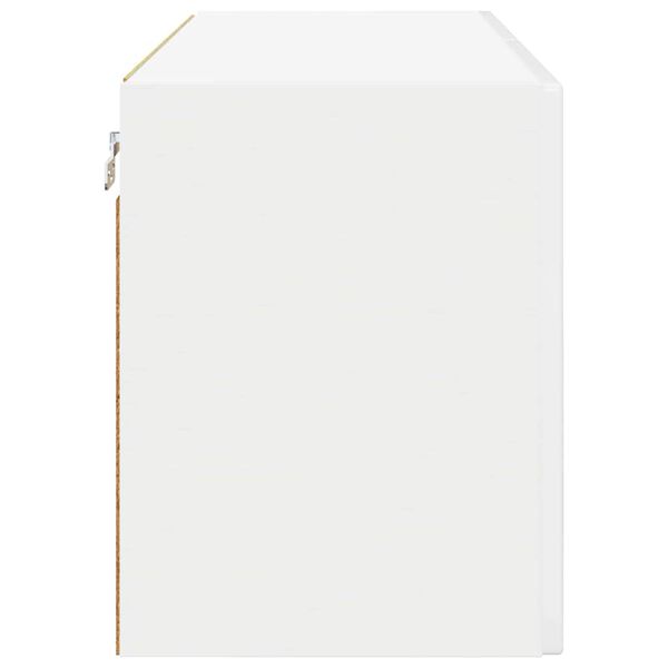 vidaXL Pensile cucina con porta 2 pcs Bianco Lucido 60 x 31 x 40 cm