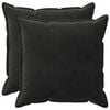 vidaXL Federa 2 pcs HOUTEN Nero 55 x 55 cm Velluto
