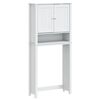 vidaXL Mobile per Lavatrice BERG Bianco 76x27x164,5cm Legno Massello