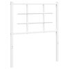 vidaXL Testiera di Ricambio in Metallo Bianco 75 cm