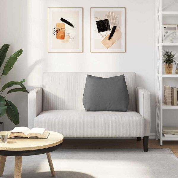 vidaXL Cuscino per Schiena Grigio scuro 60 x 20 x 50 cm Tessuto