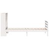 vidaXL Letto Libreria senza Materasso Bianco 90x190 cm Massello Pino