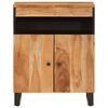 vidaXL Credenza con 2 Ante 60x33x75 cm in Legno Massello di Acacia