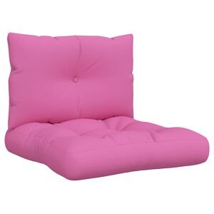 vidaXL Cuscini per Pallet 2 pz Rosa in Tessuto Oxford