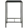 vidaXL Set Bar da Giardino 3 pz in Polyrattan Grigio