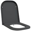 vidaXL Sedile del WC Antracite 47,5 x 35 x 3,6 cm Duroplast