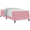 vidaXL Struttura del letto Rosa 80 x 200 cm Tessuto