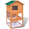 vidaXL Gabbia per conigli da esterno in legno a 3 strati