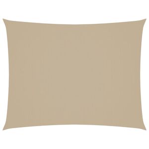 vidaXL Parasole a Vela Oxford Rettangolare 3x4 m Beige