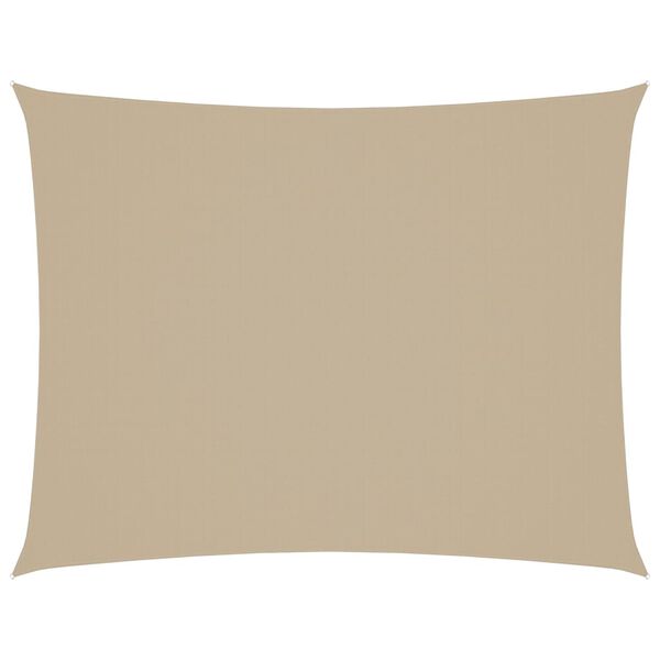 vidaXL Parasole a Vela Oxford Rettangolare 3x4 m Beige