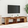 vidaXL Mobile Porta TV con LED Legno Antico 135x39x30 cm Truciolato