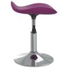 vidaXL Sgabello da Bar Viola in Acciaio Cromato e Pelle Sintetica