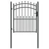 vidaXL Cancello della recinzione con punte EMMEN 150 x 100 cm