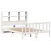 vidaXL Letto Libreria senza Materasso Bianco 120x190 cm Legno di Pino