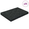 vidaXL Pad per patio in granuli di gomma Nero 6 x 9 x 0,8 cm Gomma