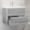 vidaXL Mobile Lavabo Grigio Sonoma 60x38,5x48 cm in Legno Multistrato