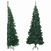 vidaXL Alberi di Natale artificiali PVC, Steel Green