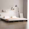 vidaXL Letto a Pallet Grigio 120x190 cm Small Double Legno di Pino