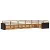 vidaXL Set di divani da esterno 6 pz Naturale Legno di Acacia Massello