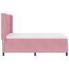 vidaXL Letto a molle con testiera Rosa 140 x 200 cm Velluto
