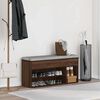 vidaXL Scarpiera Rovere Marrone 102x30,5x45 cm in Legno Multistrato