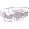 vidaXL Set Divano da Giardino 8pz con Cuscini Grigio Polyrattan Acacia