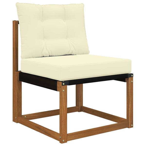 vidaXL Cuscino per divano da esterno 2 pcs Crema Poliestere