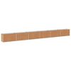 vidaXL Letto rialzato da giardino Marrone legno 600 x 40 x 55 cm